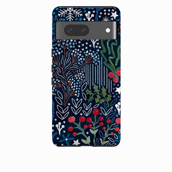 Portable Case Google Tough Case - Winter Flowers II By Emma Frances Grant