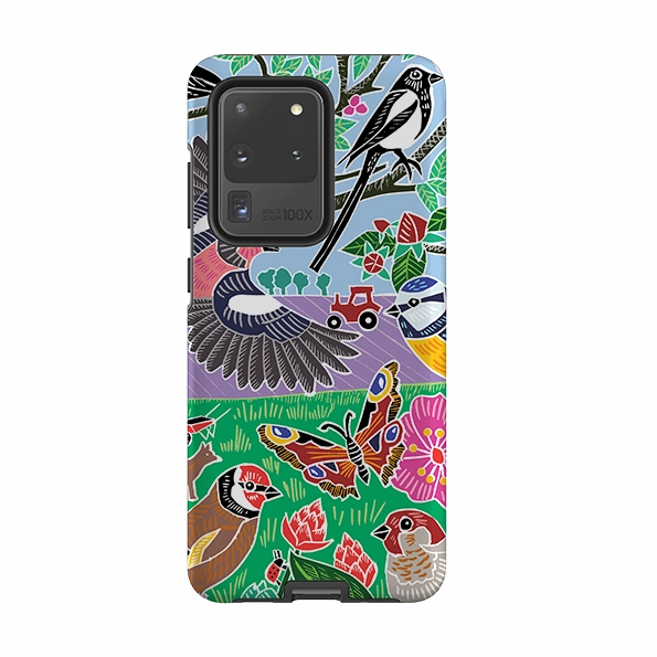 Color Layer Samsung Tough Case - Garden Bird Jigsaw B By Kate Heiss