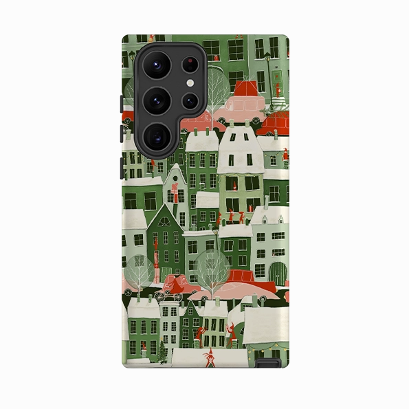 Gloss Texture Samsung Tough Case - Christmas City By Maja Lindberg