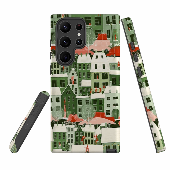 Premium Detail Samsung Tough Case - Christmas City By Maja Lindberg