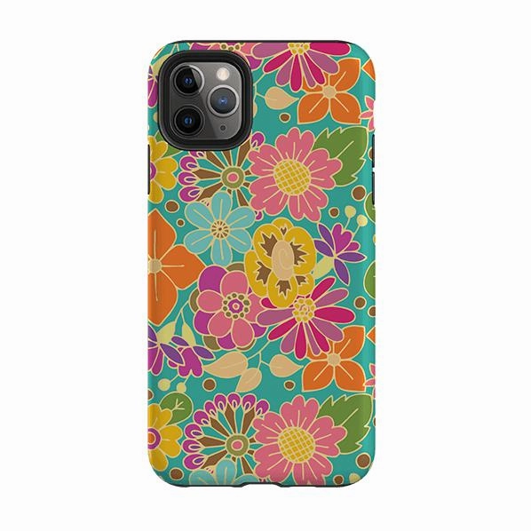 Camera Protection Matte Finish iPhone Tough Case - Bouquet By Amelia Bowman
