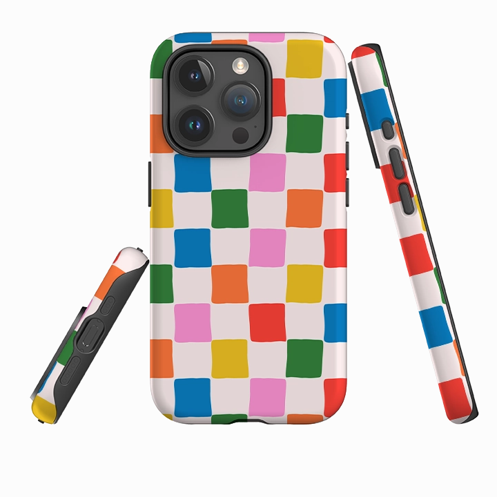 Luxury Appeal Practical Accessory iPhone Tough Case -Multi Tiles