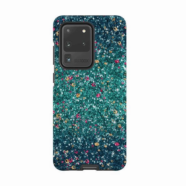 Samsung Tough Case - Butterfly Comet (case does not glitter) Shock Absorber Minimal Feature