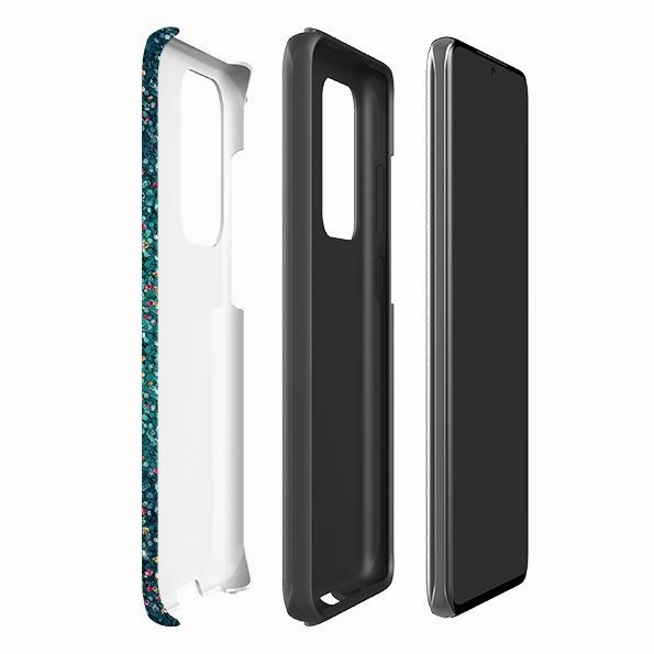 Samsung Tough Case - Butterfly Comet (case does not glitter) Grip Layer Elegant Shield