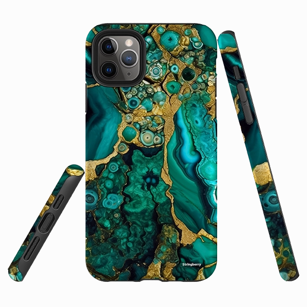 iPhone Tough Case - Marine Gold Premium Surface Finish