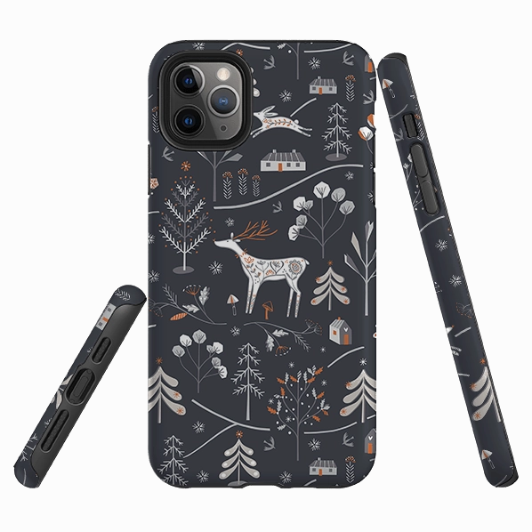 Grip Control Durable Grip iPhone Tough Case - Winterfold B By Ali Brookes