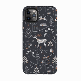 Compact Shell Durable Shell iPhone Tough Case - Winterfold B By Ali Brookes
