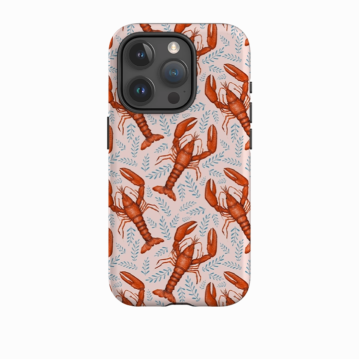 iPhone Tough Case - Lobster By Catherine Rowe Luxury Accent Crystal Finish