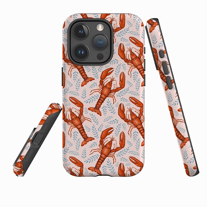 iPhone Tough Case - Lobster By Catherine Rowe Comfort Fit Edge Vivid Gradient