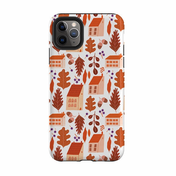iPhone Tough Case - Autumn Pattern By Madalina Andronic Flexible Fit Protective Frame Design