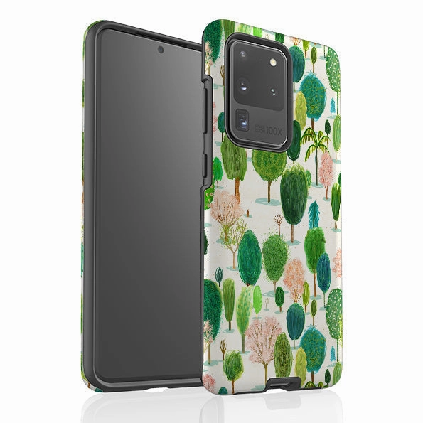 Samsung Tough Case - Spring In The Arboretum By Katherine Quinn Shock Absorbing Smooth Edge Design
