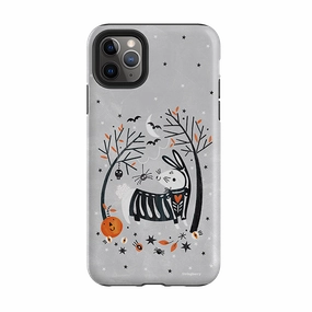 iPhone Tough Case - Spooky Rabbit By Ali Brookes Protective Gear Clear Finish