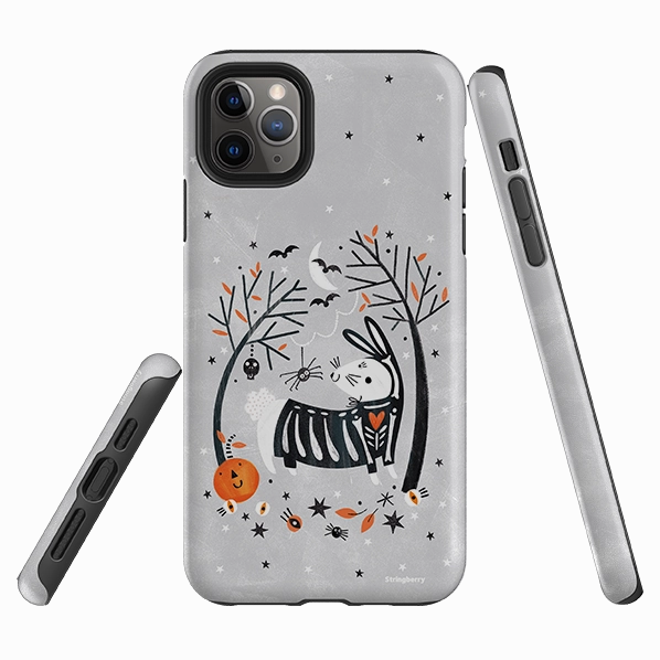 iPhone Tough Case - Spooky Rabbit By Ali Brookes Hybrid Grip Finish