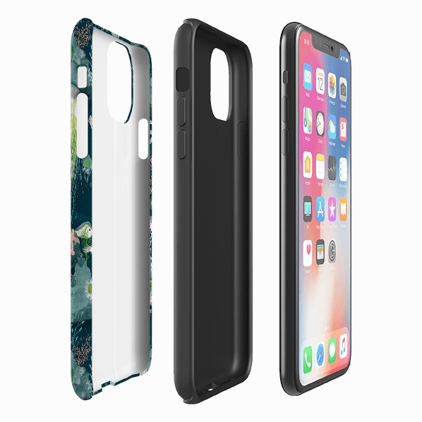 iPhone Tough Case - Bioluminescence By Katherine Quinn Textured Surface