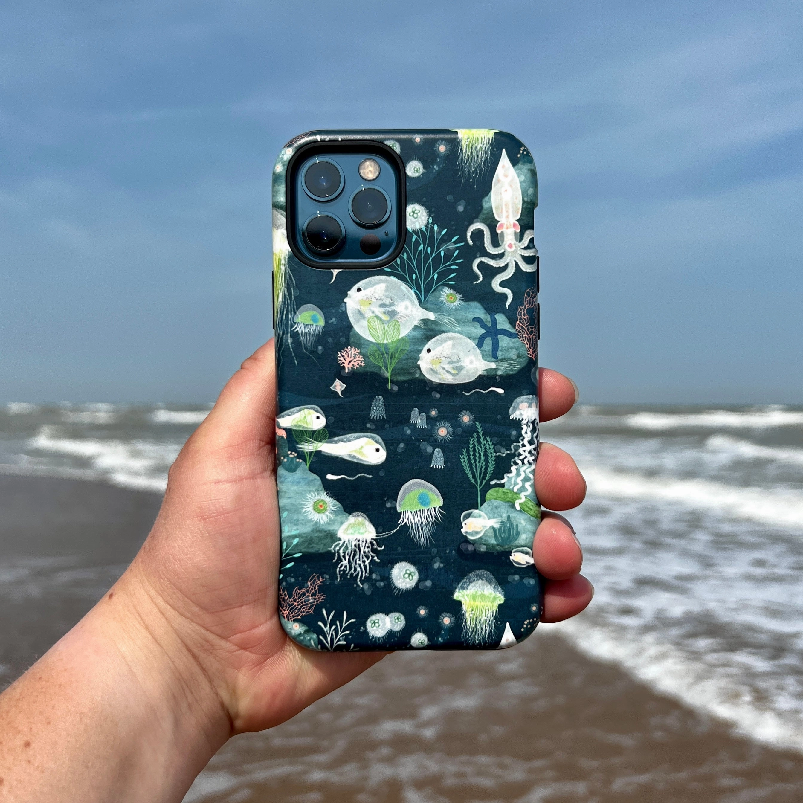 iPhone Tough Case - Bioluminescence By Katherine Quinn Durable Texture