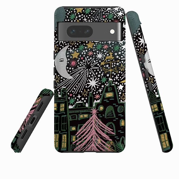 Stylish Cover Impact Resistant Google Tough Case - Night Before Xmas VI By Emma Frances Grant