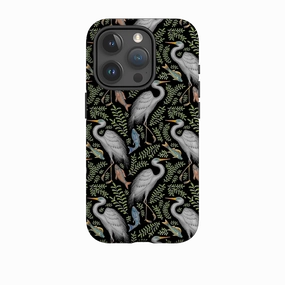 iPhone Tough Case - Egret Pattern By Catherine Rowe Premium Texture Design custom design