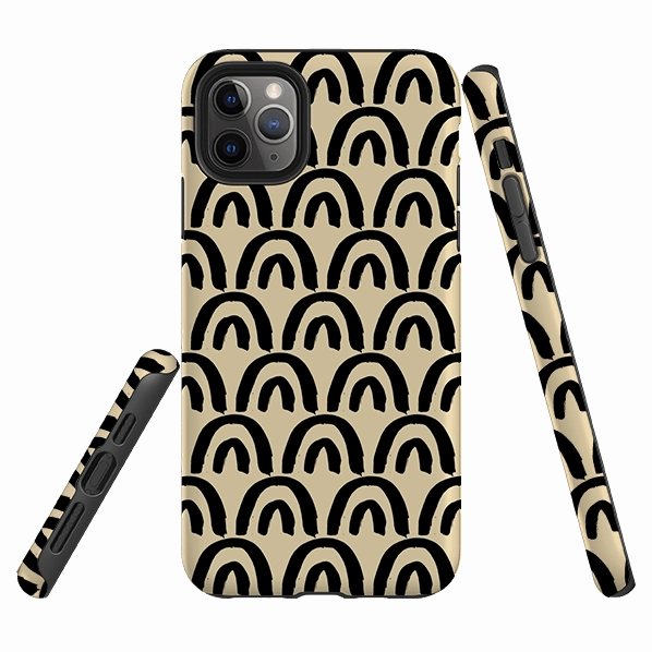 iPhone Tough Case - Fortunate Smooth Outline Trendy Pattern