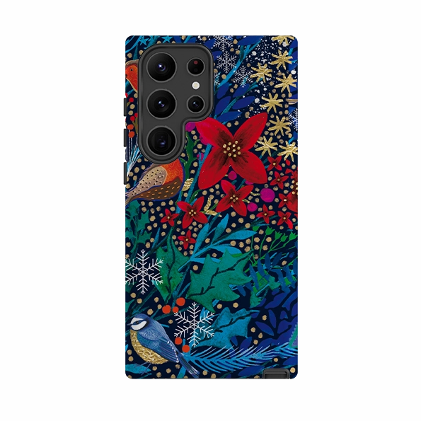 Samsung Tough Case - Xmas Robin II By Emma Frances Grant Sporty Design Matte Design Texture