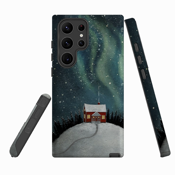 Samsung Tough Case - Northern Light By Maja Lindberg Soft Grip Finish