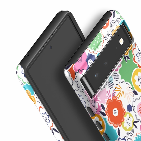 Raised Bezels Google Tough Case -  Flowers By Ali Brookes
