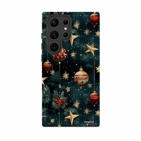 Smooth Coating Samsung Tough Case - Christmas Baubles III