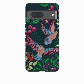 Durable Shell Google Tough Case -  Two Turtle Doves By Kate Heiss