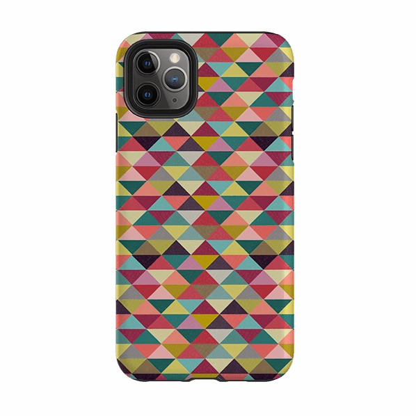 TPU Material iPhone Tough Case - Triangle Geometric By Suzy Taylor