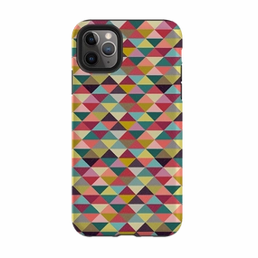 iPhone Tough Case - Triangle Geometric By Suzy Taylor Wireless Compatible