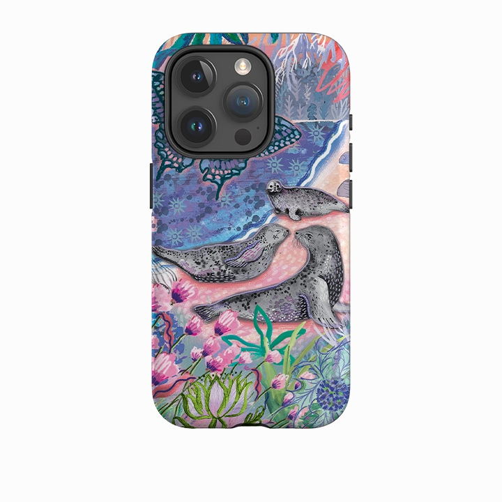 Flexible Comfort iPhone Case - Scenic Seals Of Norfolk By Emma Frances Grant