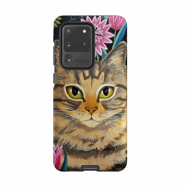 Premium Texture Samsung Tough Case - Tabby Cat By Mary Stubberfield