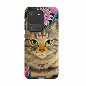 Premium Texture Samsung Tough Case - Tabby Cat By Mary Stubberfield