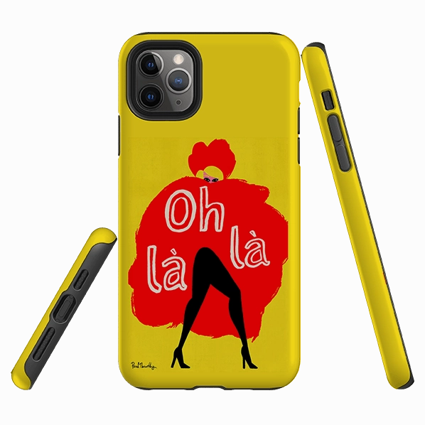 iPhone Tough Case - Oh Lala By Paul Thurlby Stylish Grip Texture