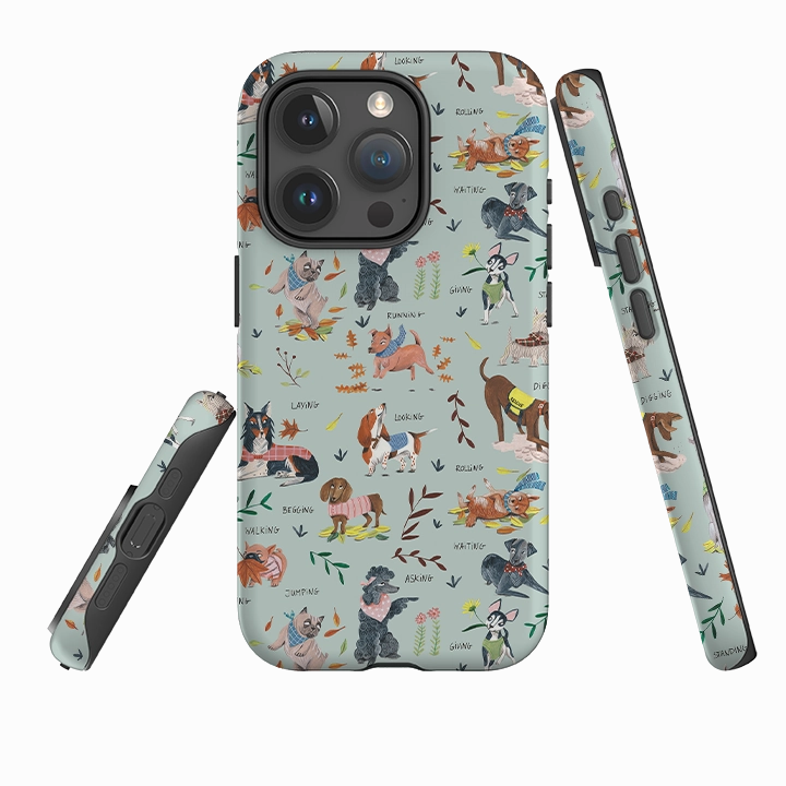 High-End Detail iPhone Tough Case - Dog Pattern II By Caroline Bonne Muller
