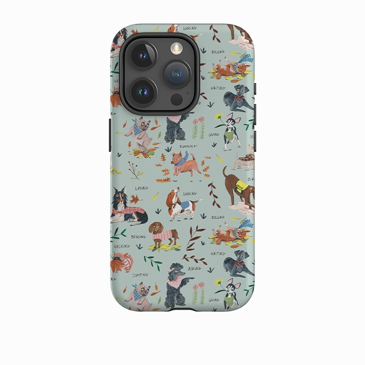 iPhone Tough Case - Dog Pattern II By Caroline Bonne Muller Comfort Use