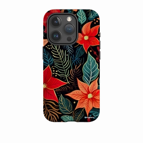 Smooth Form iPhone Tough Case - Red Winter Floral