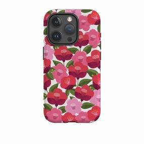 iPhone Tough Case - Camellia I By Ali Brookes Soft Layer Texture