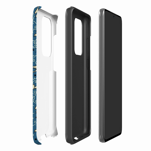 Durable Edge Layer Recyclable Material Samsung Tough Case - Clouds By Cressida Bell