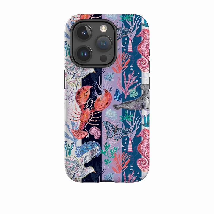 Classic Look iPhone Case - Coastal Calling Stripe II By Emma Frances Grant