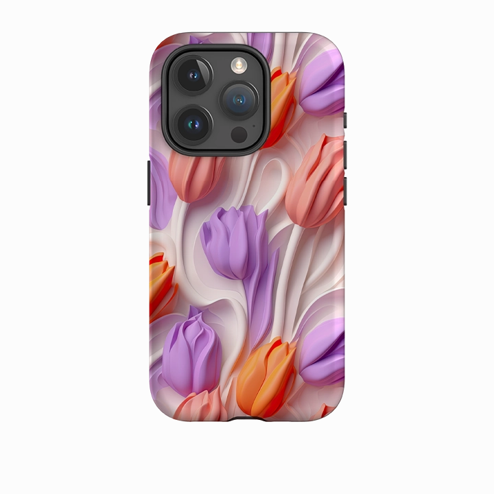 iPhone Case - Rotterdam Tulips Glossy Texture
