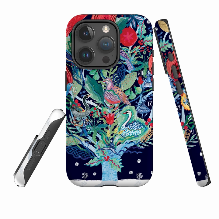 Textured Detail Soft Grip Layer iPhone Tough Case - Christmas Days III By Emma Frances Grant