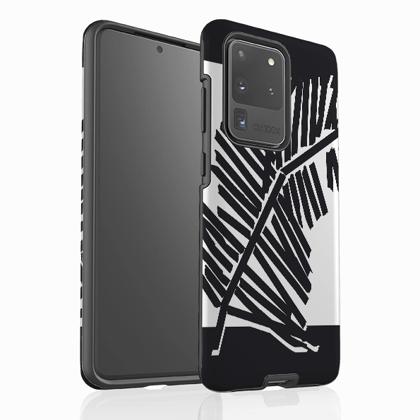Samsung Tough Case - Palm Moon Silhouette By Kitty Joseph Hybrid Grip Finish