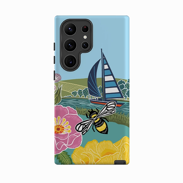 Samsung Tough  Case - Coastal Garden II By Kate heiss Marble Texture Minimal Protection