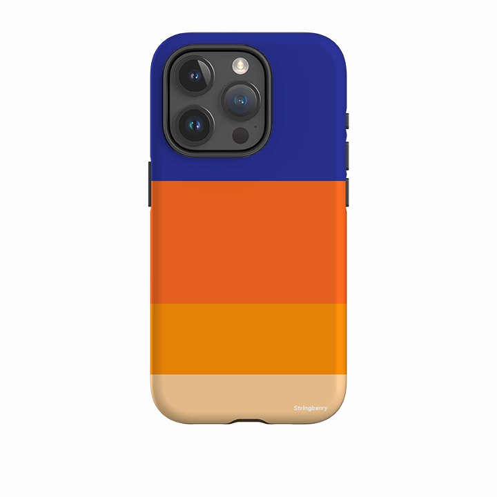 Rugged Pattern Texture Comfort Edge iPhone Tough Case - Barcelona Chroma