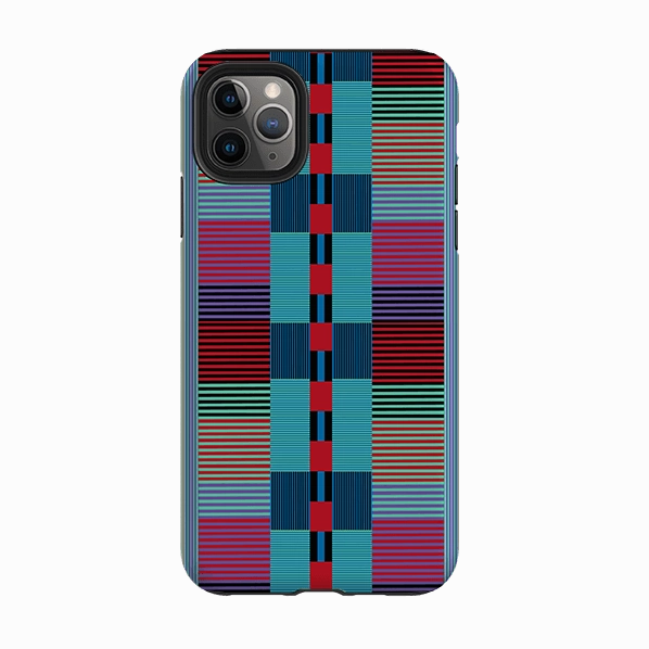 Colorful Pattern iPhone Tough Case - Indian Stripe By Cressida Bell