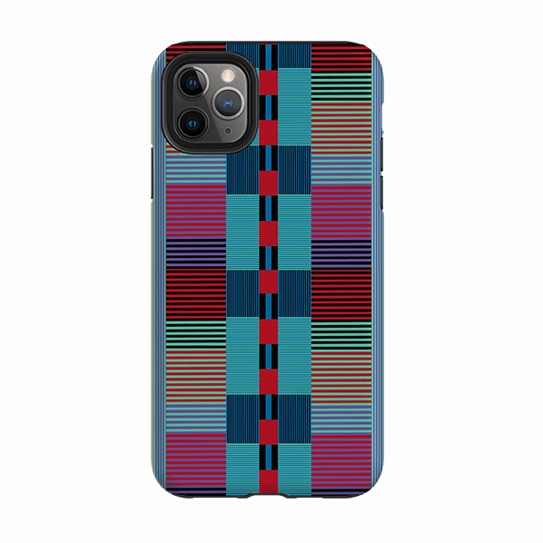 iPhone Tough Case - Indian Stripe By Cressida Bell Vivid Detail Texture Slim Fitment