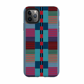 iPhone Tough Case - Indian Stripe By Cressida Bell Vivid Detail Texture Slim Fitment