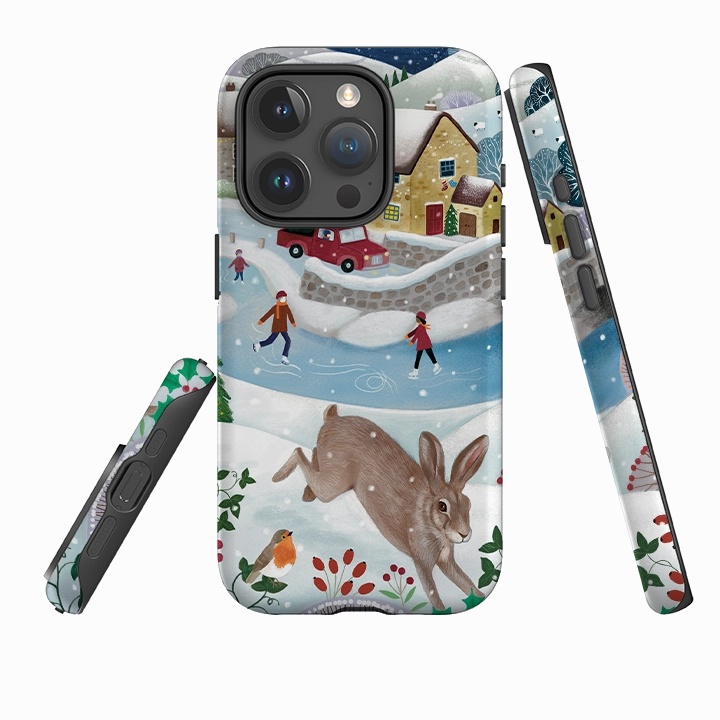 iPhone Tough Case - Advent Rabbit By Bex Parkin Protective Shell Design Stylish Grip Texture