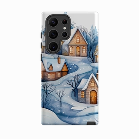 Modern Pattern Style Samsung Tough Case - Blue Winterland