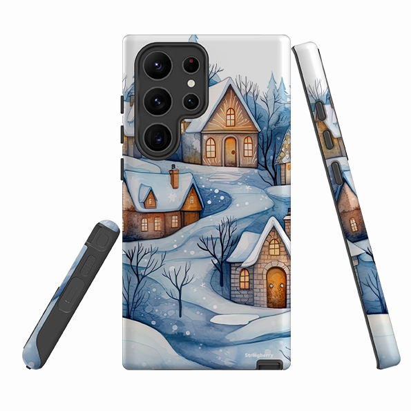 Classic Look Fashion Forward Samsung Tough Case - Blue Winterland
